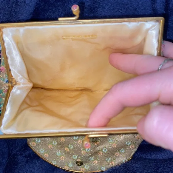 Vintage 60s Duizend-Gans Paris couture beaded clutch - Picture 10 of 16